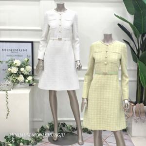 [미니멈]MD 체크 트위드 원피스  MD MMYDAWO0550LN