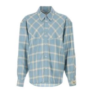 우영미 자수 저지 오버사이즈 셔츠 W261SH04 824L