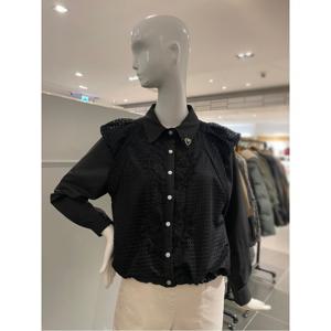 르니앤맥코이 하트 브로치 카라넥 블라우스 (MN04BL028HJY)