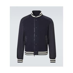 몽클레어 리브 니트 테크니컬 바시티 재킷 P01129635