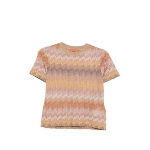 미소니 반팔 티셔츠 DS26SL01BR014S S10C0 Golden