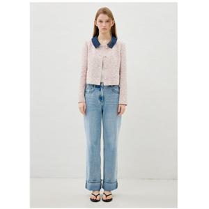 [올리브데올리브]카라배색 멀티 트위드 자켓 OW6SJ1520