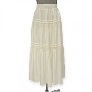 [트위]밴딩 티어드 롱 스커트 TOBDFSK002