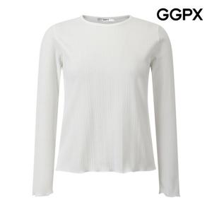 GGPX  골지 웨이브 티셔츠 (GQ2TS011F)