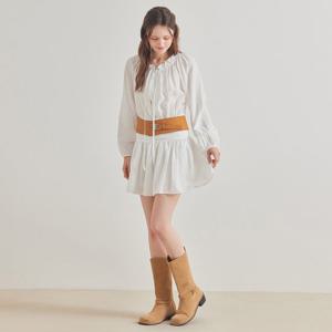 [포커스]셔링 포인트 프릴넥 미니 원피스 PBBF6S1OP3051