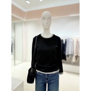 [숲]배색 레이어드 티셔츠  SC3LT33A