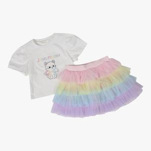 [로엠걸즈(아동)]레인보우 캉캉스커트 상하셋업 RGSM2631P