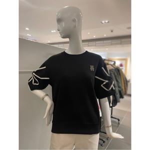 르니앤맥코이 리본 소매 곰돌이 패치 티셔츠 (MN06TS072HJY)