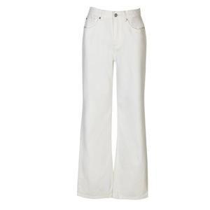 [뱅뱅]여성 화이트 인밴드 루즈핏 스판 청바지 (NQM179)