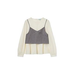 (올리브데올리브) OE6MB306 뷔스티에 시스루 블라우스