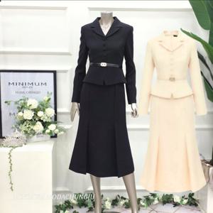 [미니멈]MD 페플럼 머메이드 원피스 MD MZAAWO1160BK