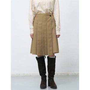 제너럴아이디어 제너럴아이디어 플리츠 랩 스커트 [BEIGE] WBE4L13520 383413