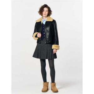 제너럴아이디어 제너럴아이디어 베이직 레더 무스탕 [BLACK] WBD4L09515 382287