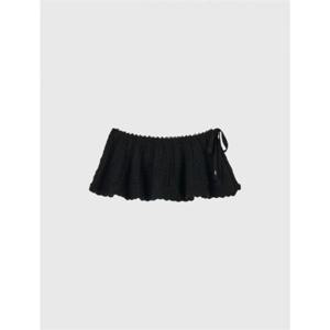 제너럴아이디어 제너럴아이디어 스캘럽 미니 레이어드 스커트 [BLACK] WBE3L13511 383487