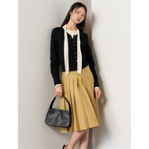 제너럴아이디어 제너럴아이디어 파인 플리츠 미디스커트 [BEIGE] WBE1L13510 383830