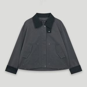 [코데즈컴바인] 카라배색 숏 워크점퍼 (CLA-JP507W2)