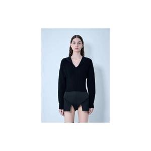 26 SS 릭오웬스 여성 드라쿠 크롭드 V 니트 ric0263041blk