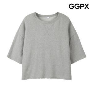 GGPX  루즈핏 컷팅 티셔츠 (GQ2TS017F)