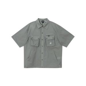 캉골 KANGOL 오블리크 포켓 셔츠 7062 라이트그레이 5008661186 380412