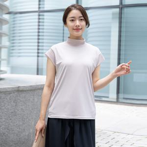 [모슬린]엄마옷 쿨링매쉬 캡소매 티셔츠 613FGH345 마담/중년여