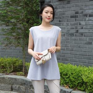 [모슬린]엄마옷 A라인 나시 티셔츠 613FGH373 마담/중년여성/빅