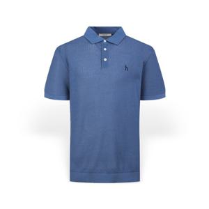 [헤지스] 남성 로고자수 쿨코튼 카라 반팔니트 HZSW6B551B2