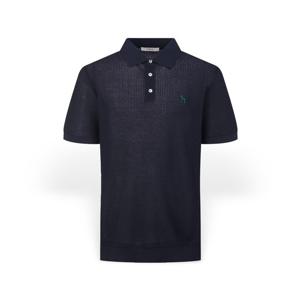 [헤지스] 남성 로고자수 쿨코튼 카라 반팔니트 HZSW6B551N2