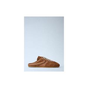 26 SS 드리스반노튼 여성 가죽 스웨이드 슬립온 스니커즈 dvn0263031tan