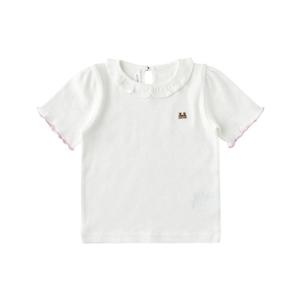 밍크뮤SC반팔(아이보리)아미엘리본아일렛티셔츠(3637067006)2026년 등원룩 6세까지 A