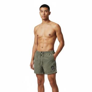 스톤아일랜드 봄쇼핑찬스 스톤 남성 컴파스 로고 패치 나일론 메탈 스윔팬츠(카키) L1S15 B100003 S0043 V005G