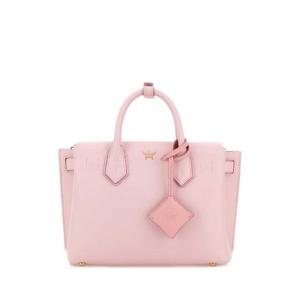 엠씨엠 여성 연핑크 Light 스몰 가죽 볼러백 MWTGSMA02 QA