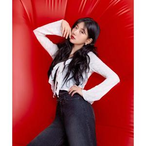 [게스]여성 잔꽃 러플 가디건(YQ2W3255)