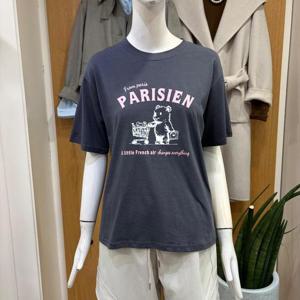 클리지 DP01 라운드 넥 심플 프린팅 반팔 티 CQ3WTS07