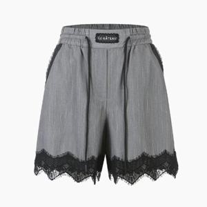 [에고이스트] [BLUE LABEL] 배색 레이스 밴딩 숏팬츠 ES2OPT04