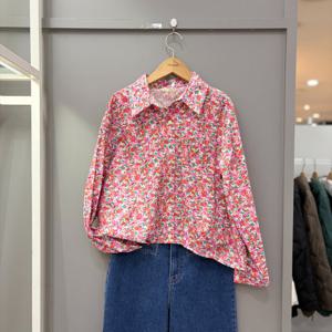 [무자크]레트로 플라워 셔츠 MQ2BL06