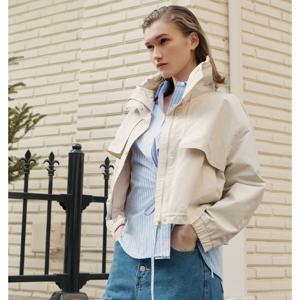 [비지트인뉴욕]와이드카라 집업 점퍼 VB3JP92