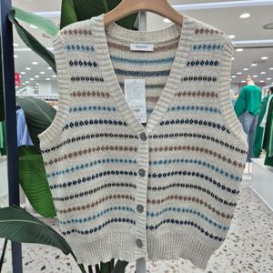 [에잇컨셉]자가드오픈조끼 C26C1FVE013BE_IC