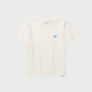 M 와키윌리반팔티 CQK WA2602ST52WH 우먼스 릴리 크롭 반팔티셔츠 화이트