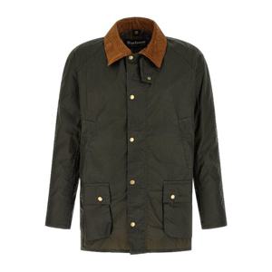 바버 톤온톤 로고 자수 애시비 재킷 MWX1377MWX OL51