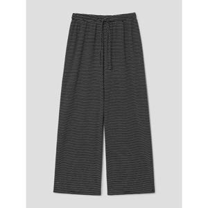 (356221SB15) [에잇세컨즈] 스트라이프 저지 팬츠  블랙