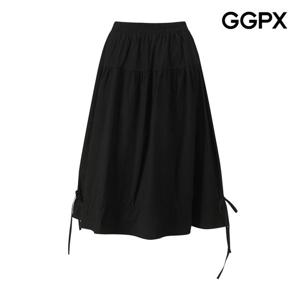 [지지피엑스]밑단 스트링 리본 볼륨 스커트 GQ2SK026F