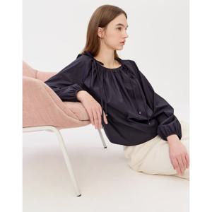 질스튜어트뉴욕   26SS  셔링장식 코튼 긴팔블라우스 JSBL6B170N3