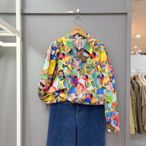 [무자크]컬러 스트링 셔츠 MQ2BL41