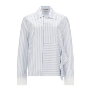 제이더블유앤더슨 어시메트릭 드레이핑 코튼 셔츠 SH0386 PG189