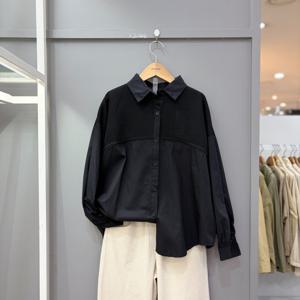 [무자크]니트 레이어드 셔츠 MQ2BL50