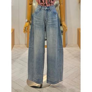 [레코브] 캣 워싱 스판 커브드 데님 팬츠 (LG31F5DP531X)