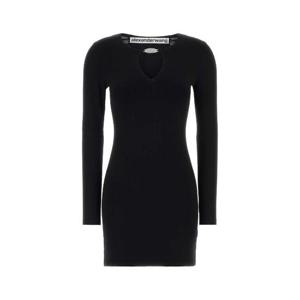 26SS 알렉산더왕 블랙 stretch viscose blend 미니 드레스 1KC1266096001 TP572779272