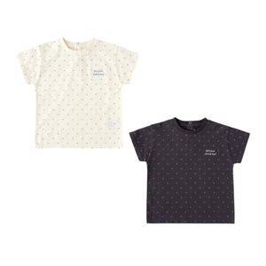 밍크뮤SC(2종택1)미니도트티셔츠(3631433210)반팔티셔츠 등원룩 6세까지 A