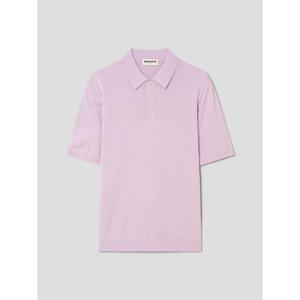 [로가디스] 레이온 혼방 레귤러 핏 반소매 칼라넥 스웨터  핑크 (RY6351P51X)