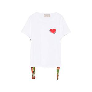 알레산드로 엔리케즈 반팔 티셔츠 S101 F CO R000CUORE White